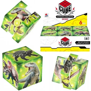 Trifox, magiczna kostka, dinozaury, 1 szt.