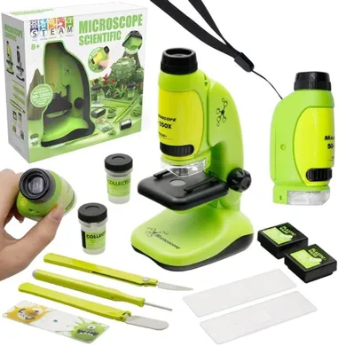 Trifox, mikroskop 2w1, 250x, zestaw edukacyjny