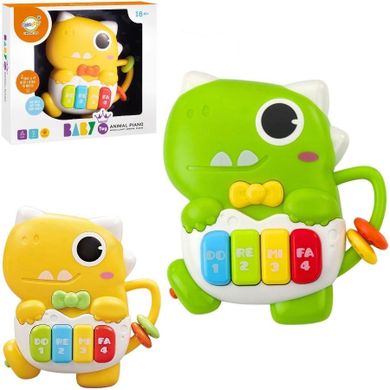Trifox, mini pianinko, zabawka interaktywna, dinozaur, 1 szt.