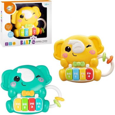 Trifox, mini pianinko, zabawka interaktywna, słonik, 1 szt.
