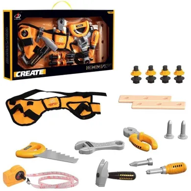 Trifox, narzędzia budowlane z pasem, 20 elementów