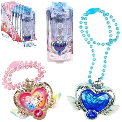 Trifox, naszyjnik w kształcie serca ze świecącym kamieniem, 1 szt.