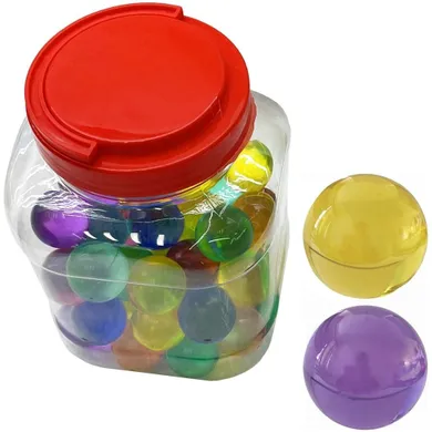 Trifox, piłeczki kauczukowe, przezroczysty kolor, 26 mm, 60 szt.