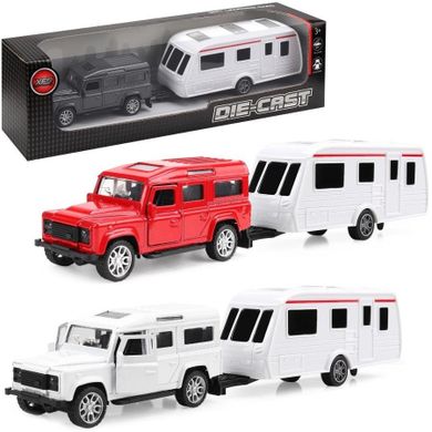 Trifox, pojazd metalowe z przyczepą, 1 szt.