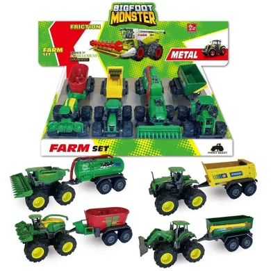 Trifox, pojazd rolniczy z przyczepą, metalowy, 1 szt.