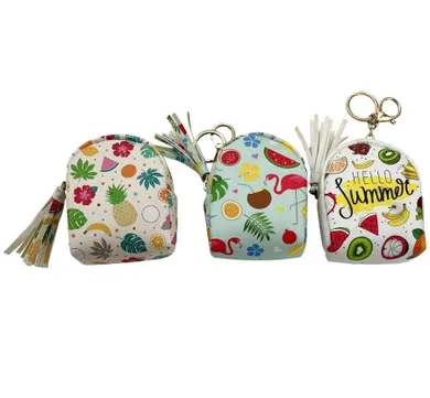 Trifox, portmonetka z zawieszką, flamingi owoce, 1 szt.