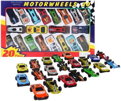 Trifox, Resoraki metalowe, zestaw pojazdów, 20 szt.