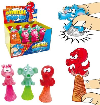 Trifox, skaczące zwierzątka, świecące, zabawka zręcznościowa, 1 szt.