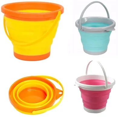 Trifox, wiaderko plażowe, składane, okrągłe, 2.5l, 1 szt.