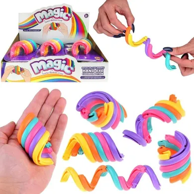 Trifox, zabawka fidget, pierścienie przesuwne, tęczowe, 1 szt.