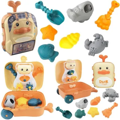 Trifox, zestaw do piasku w walizce, 8 elementów