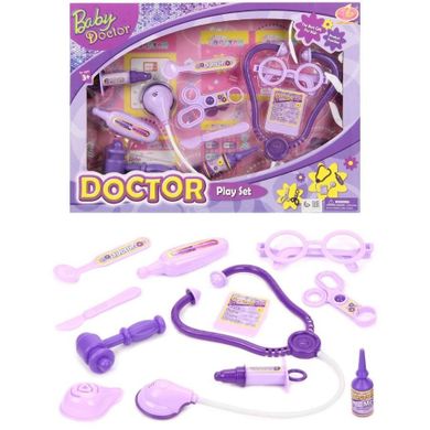 Trifox, zestaw lekarski, fioletowy, 11 elementów