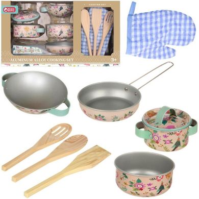 Trifox, zestaw naczyń metalowych, 9 elementów