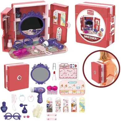 Trifox, zestaw piękności, toaletka w formie plecaka, 24 elementy