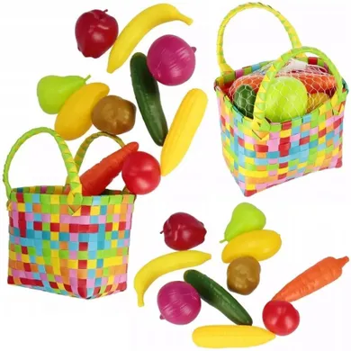 Trifox, zestaw warzyw i owoców w koszyku, 11 elementów