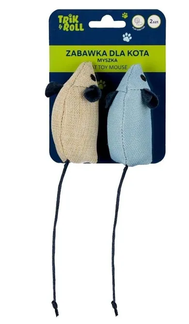 Trik&Roll, zabawka dla kota, mysz, 2 szt.