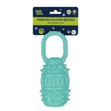 Trik&Roll, zabawka dla psa, beczka z uchwytem, niebieska, 20 cm