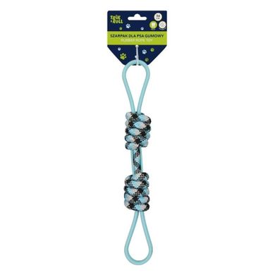 Trik&Roll, zabawka dla psa, szarpak, gumowy, niebieski, 34 cm