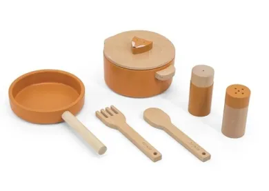 Trixie Baby, Lis, zestaw kuchenny, drewniany