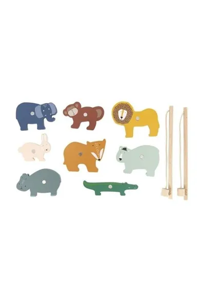 Trixie Baby, wędkowanie, drewniana gra zręcznościowa, zwierzęta