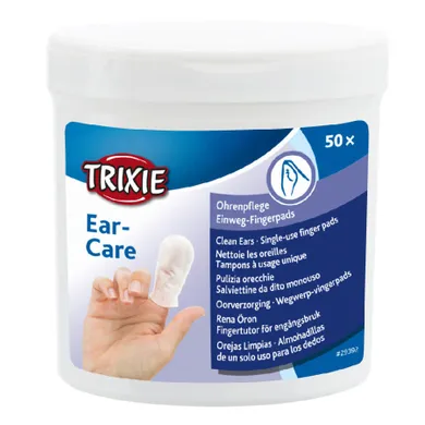 Trixie, Ear Care, czyste uszy, nakładki na palce, 50 szt.