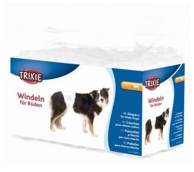 Trixie, pieluchy dla psów, rozmiar L–XL, 60–80 cm, 12 szt.