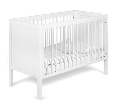 Troll Nursery, Lukas, łóżeczko dziecięce, białe, 120-60 cm