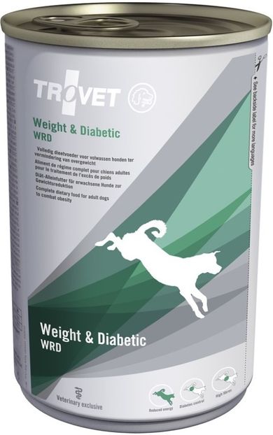 Trovet, WRD WWeight & Diabetic, karma dla psów z nadwagą i cukrzycą, 400 g