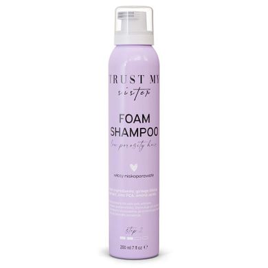 Trust My Sister, Foam Shampoo, szampon do włosów niskoporowatych, 200 ml