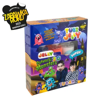 Tuban, Tubi Jelly, 3 kolory, zestaw kreatywny, potworki