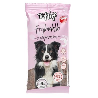 Tuftuf, Frykadelki, wieprzowe dla psa, 3 szt.