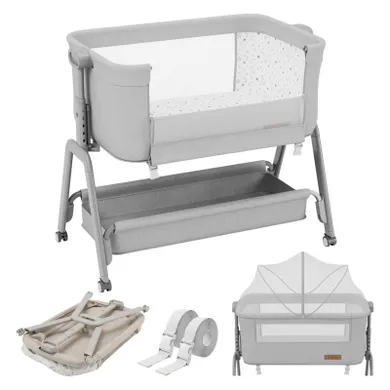 Tulano, Dream 50, łóżeczko dostawne, lighte-grey