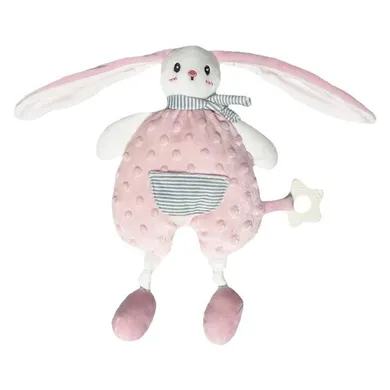 Tulilo, Miluś, królik, maskotka, różowy, 25 cm