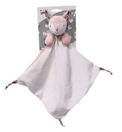 Tulilo, Miluś, lisek, maskotka, różowy, 25 cm