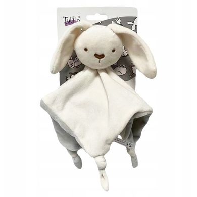 Tulilo, Miluś, maskotka-kocyk, królik, biały, 25 cm