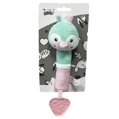 Tulilo, pluszowa maskotka z gryzakiem i piszczałką, 17 cm