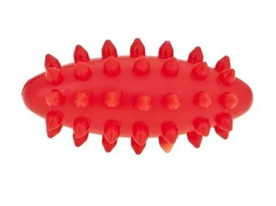 Tullo, fasolka rehabilitacyjna, piłka z kolcami, czerwona, 7,4 cm