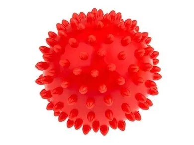 Tullo, piłka rehabilitacyjna, czerwona, 9 cm
