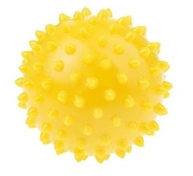 Tullo, piłka rehabilitacyjna, żółta, 7,6 cm