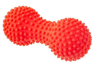 Tullo, wałek do masażu, duoball, czerwony, 15,5 cm