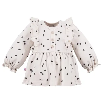 Tunika dziewczęca z długim rękawem, biała, Eevi