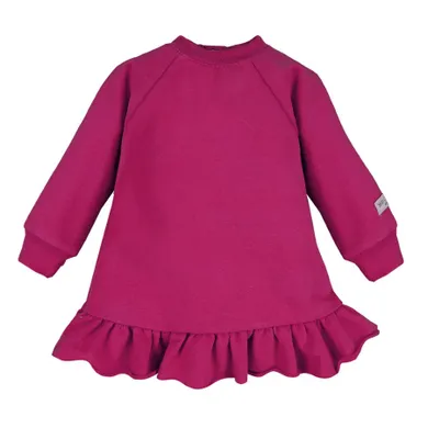 Tunika dziewczęca z długim rękawem, bordowa, Eevi