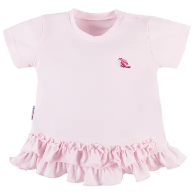 Tunika dziewczęca z krótkim rękawem, różowa, Eevi