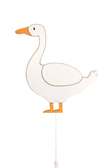 tupti.lights, lampka nocna dla dzieci, drewniana, gąska