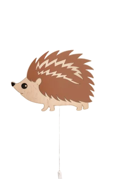 tupti.lights, lampka nocna dla dzieci, drewniana, jeż