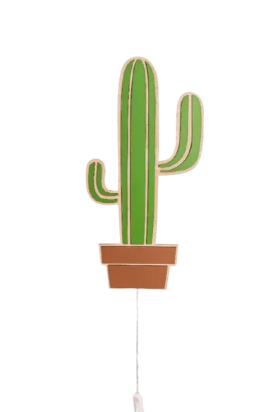 tupti.lights, lampka nocna dla dzieci, drewniana, kaktus