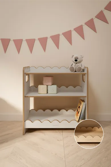 tupti.wood, Bubble Maxi, regał montessori, biały