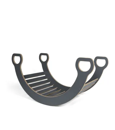 tupti.wood, duży bujak montessori, szary