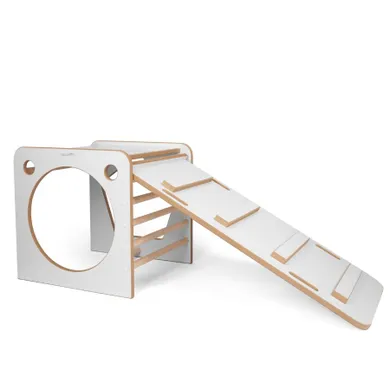 tupti.wood, kostka wielozadaniowa + mała zjeżdżalnia, drabinka