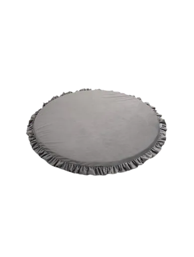 tupti.wood, mata piankowa z falbanką, szara